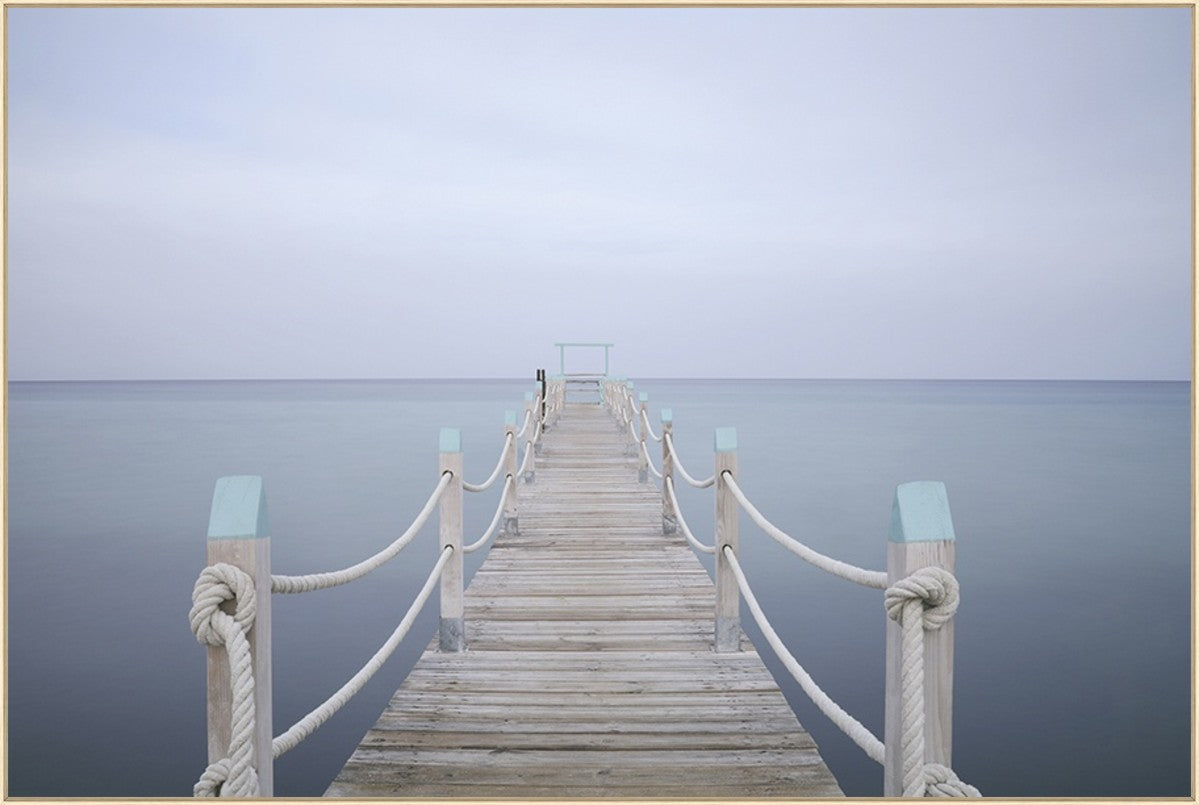 Foggy Passage 81" x 54" Wood frame