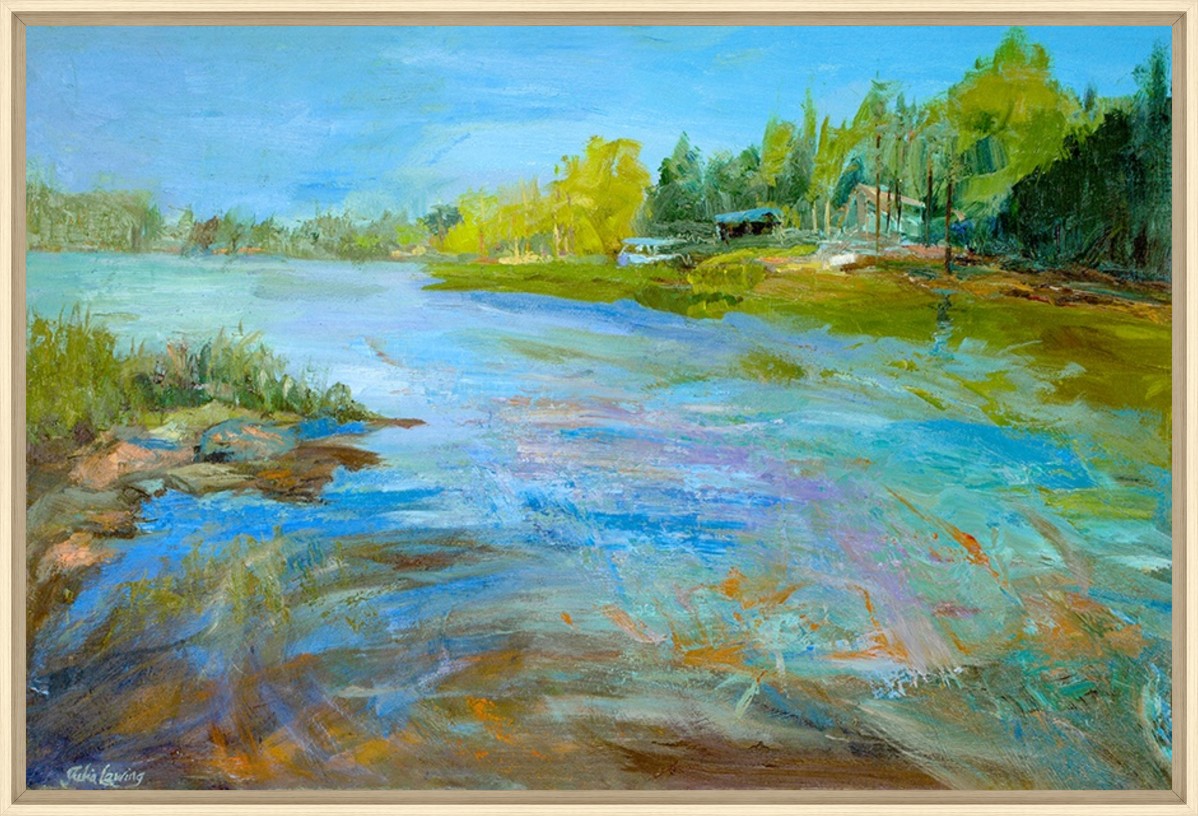 Tranquil Retreat 24" x 16" Wood frame
