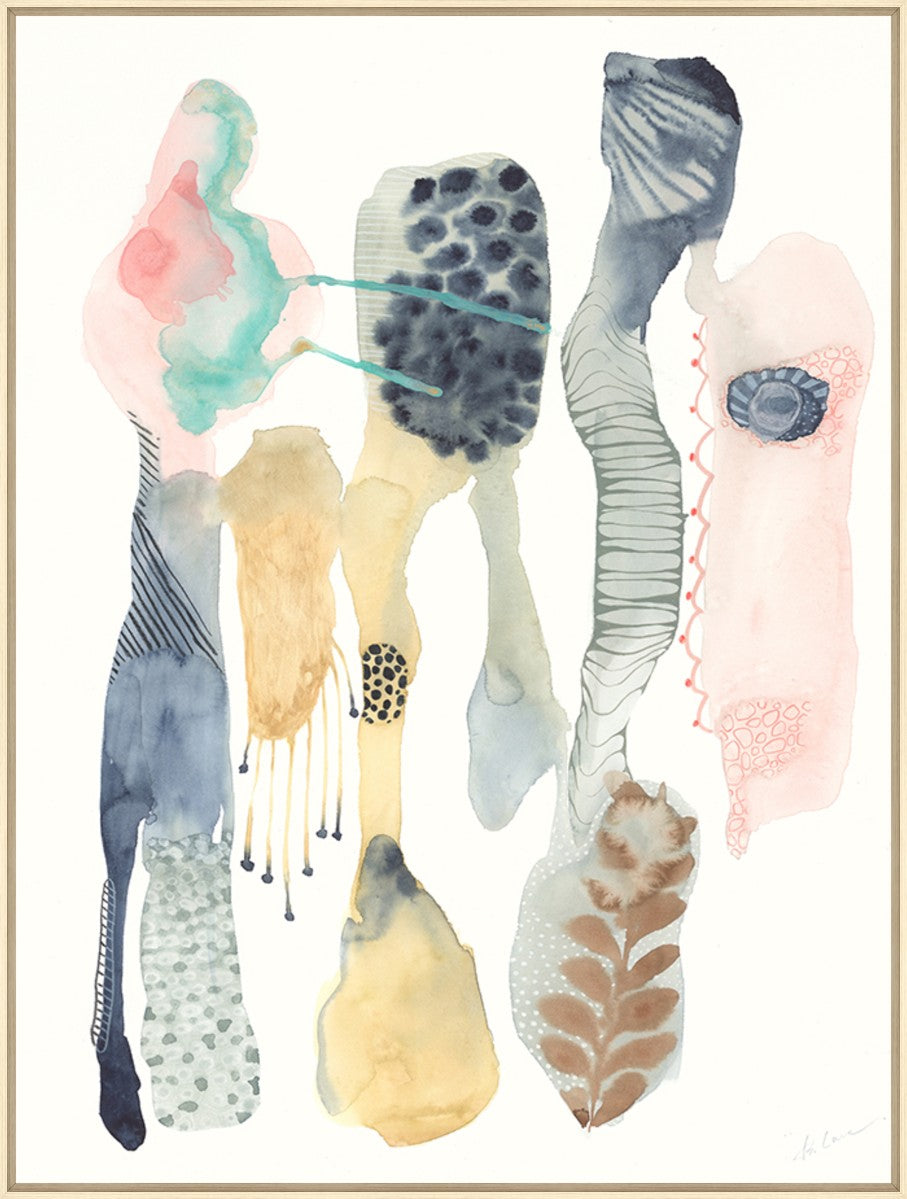 Natural Watercolor I, 30" x 40", Wood frame