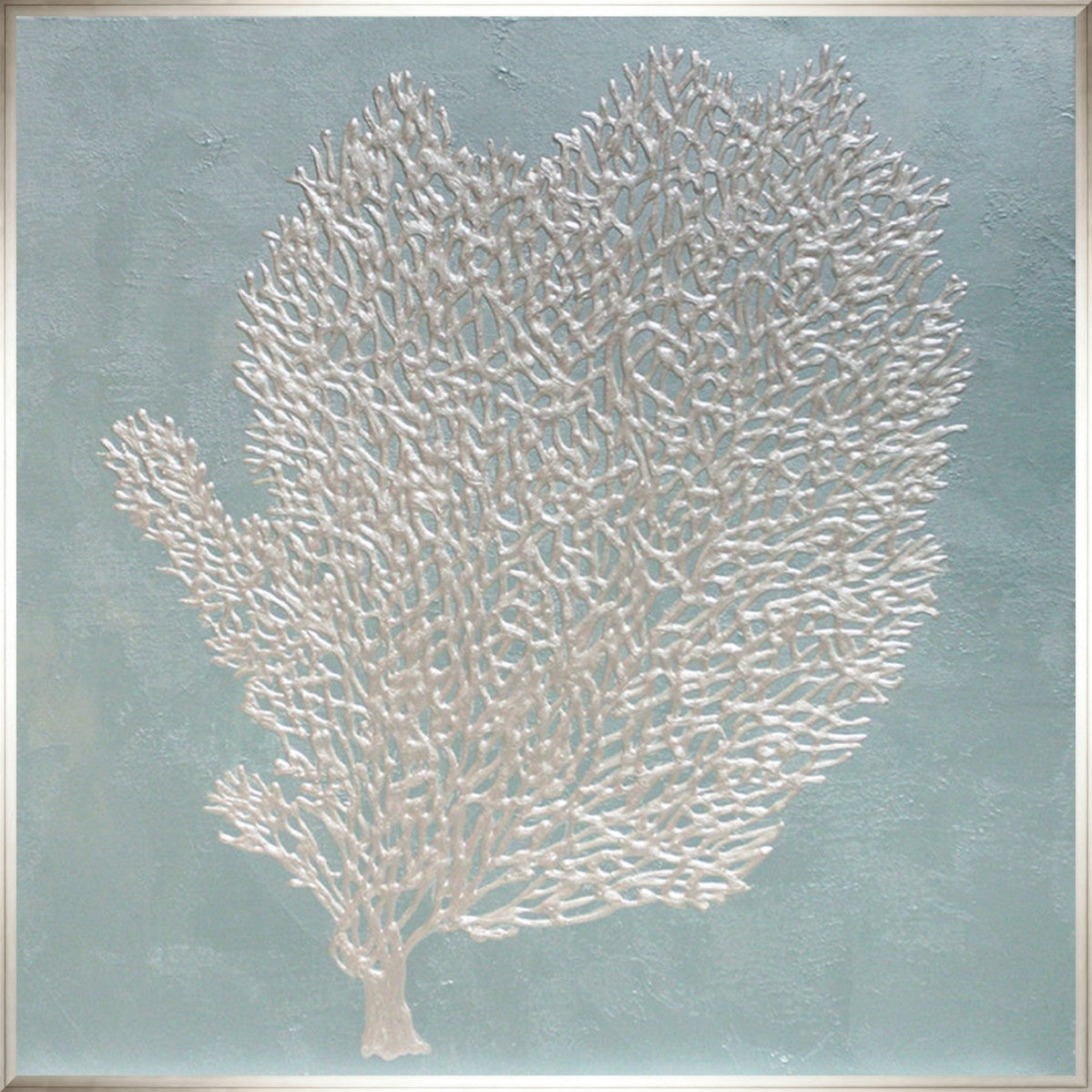 Tidal Essence 24" x 24" Silver frame