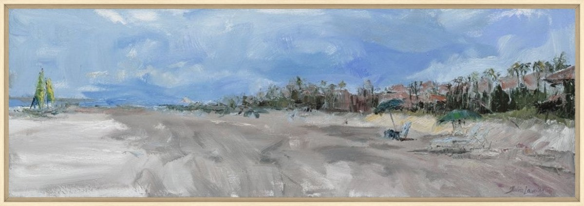 Coastal Escape 36" x 12" Wood frame