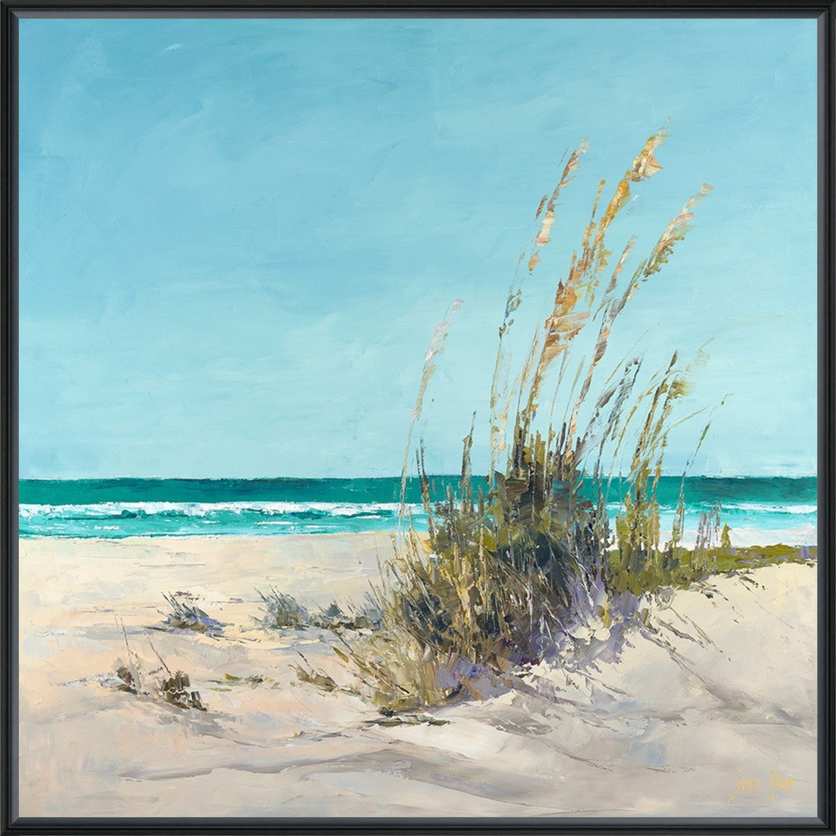 Saltwind Rise 16" x 16" Black frame