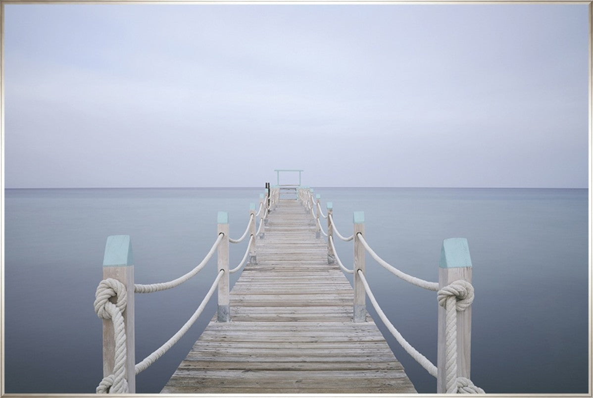 Foggy Passage 45" x 30" Silver frame