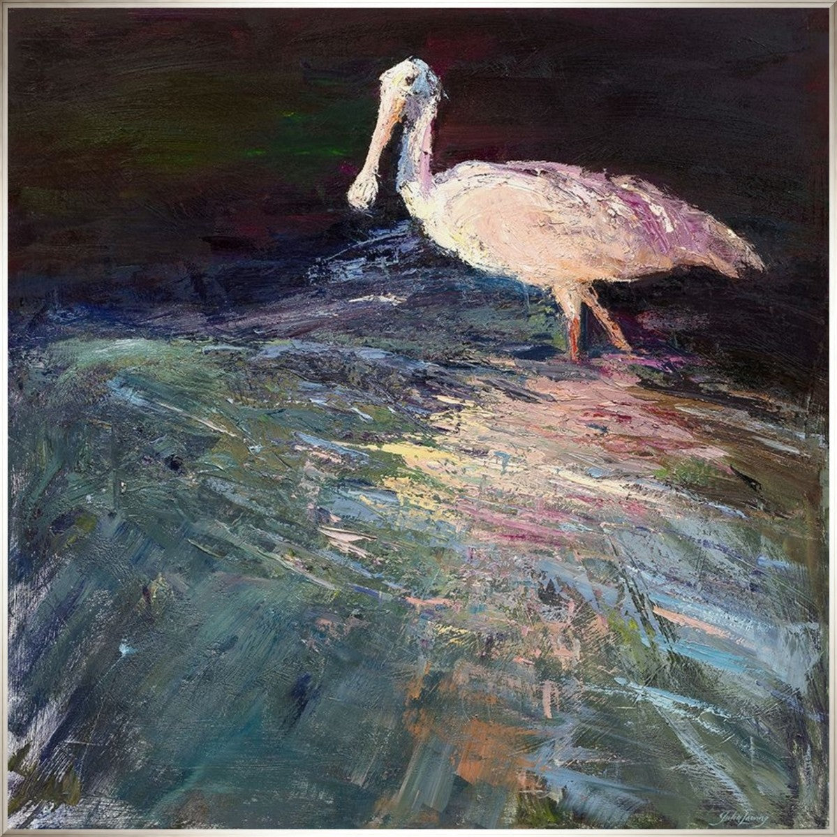 Nocturne Elegance 40" x 40" Silver frame