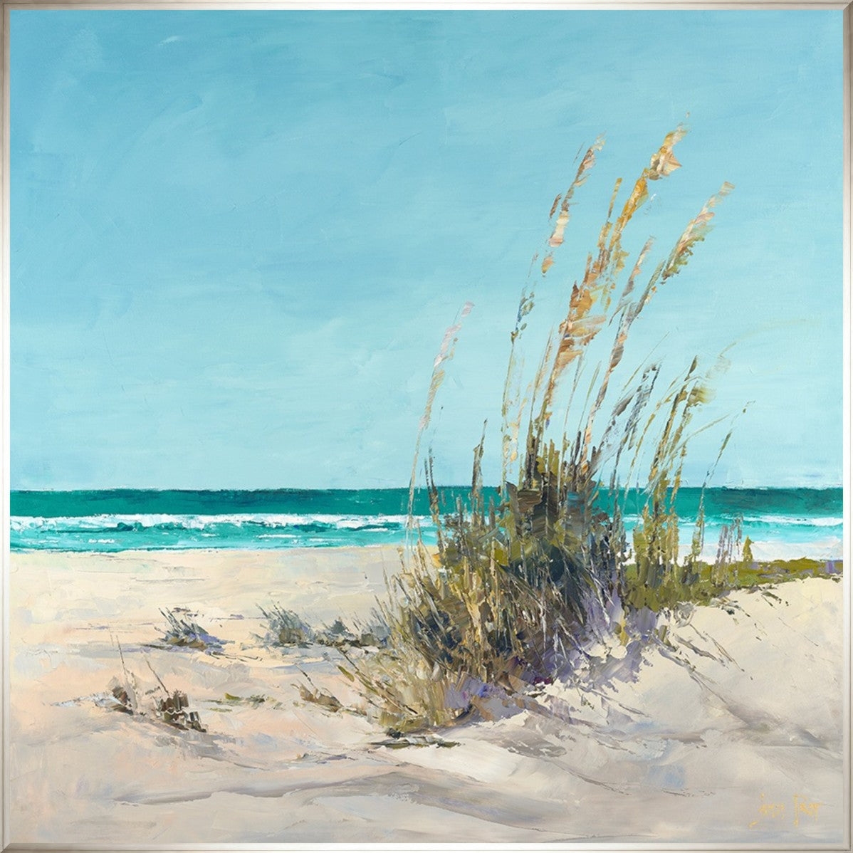 Saltwind Rise 30" x 30" Silver frame