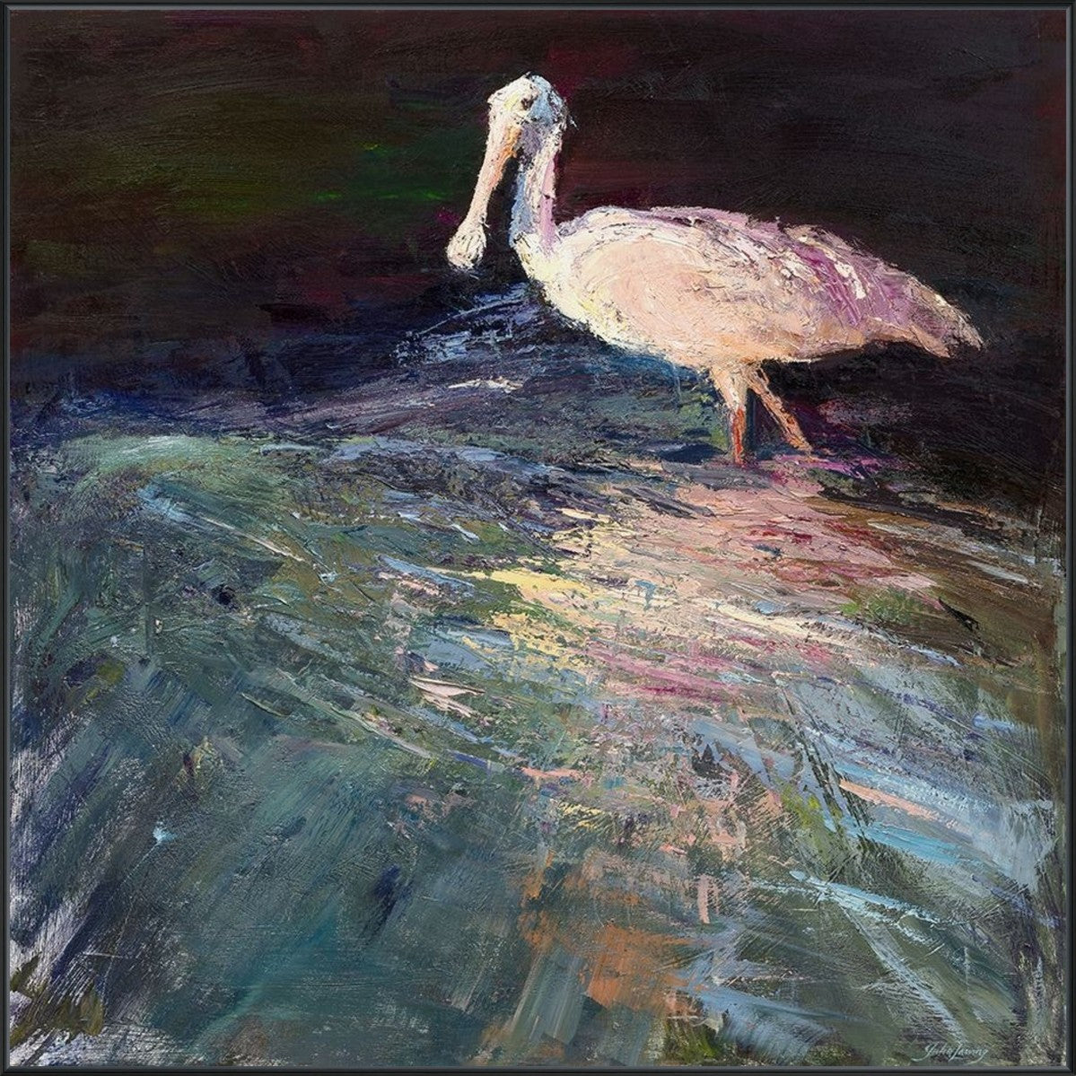 Nocturne Elegance 40" x 40" Black frame