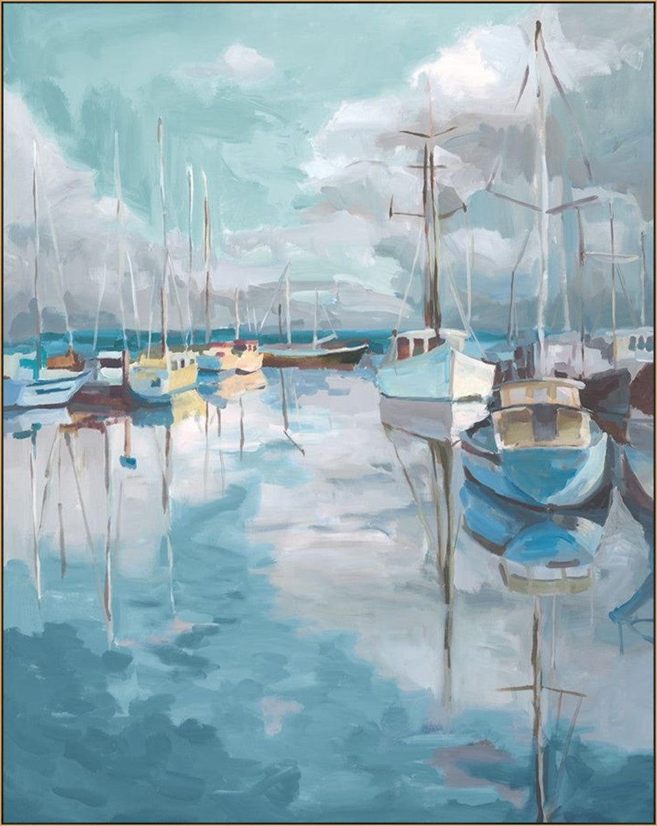 Marina Reverie 54" x 68" Gold frame