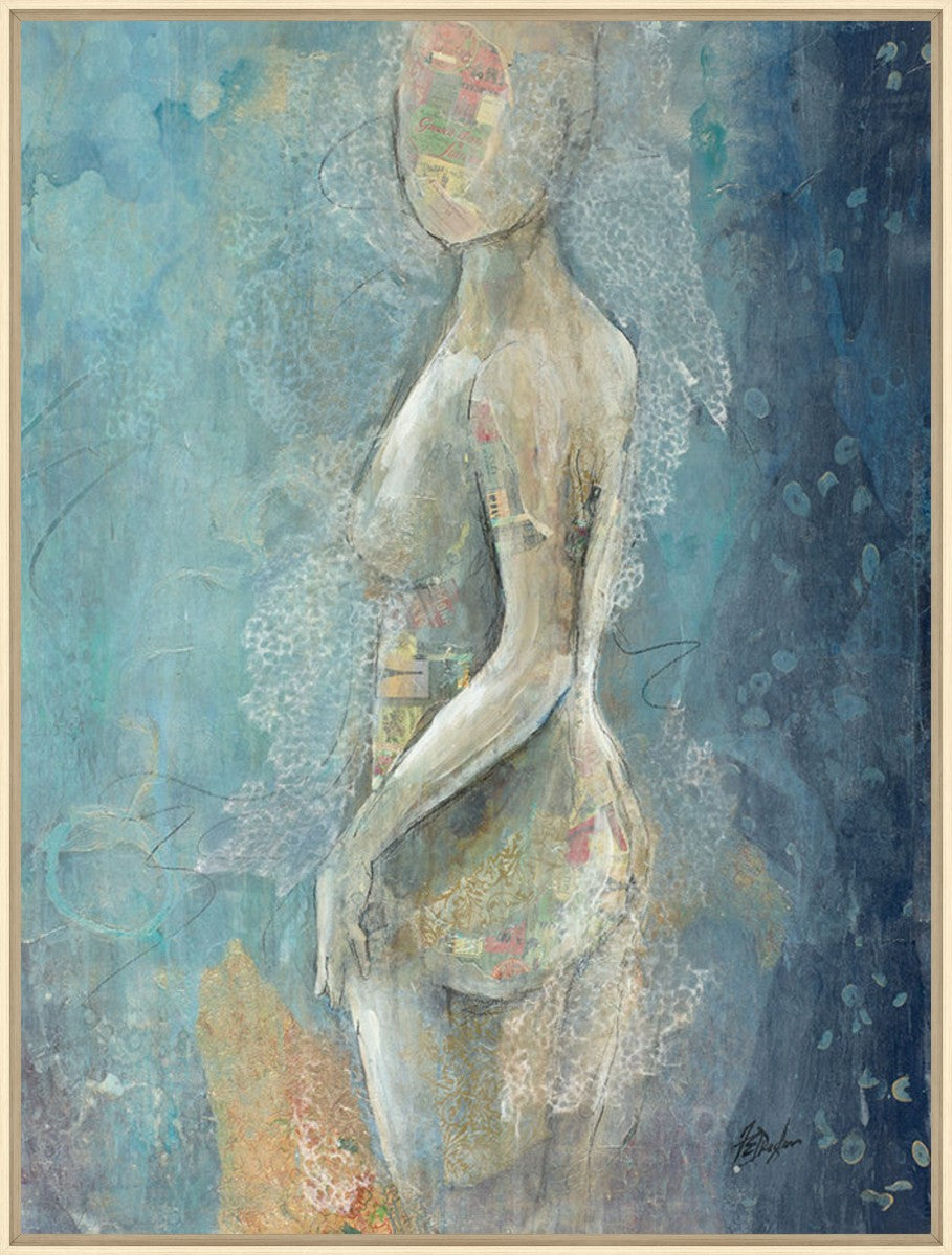 Dreamy Figure II, 24" x 32", Wood frame