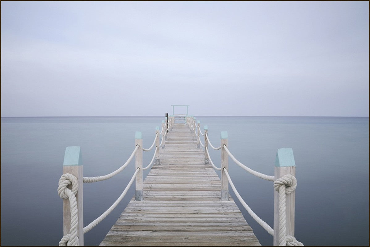 Foggy Passage 81" x 54" Gold frame