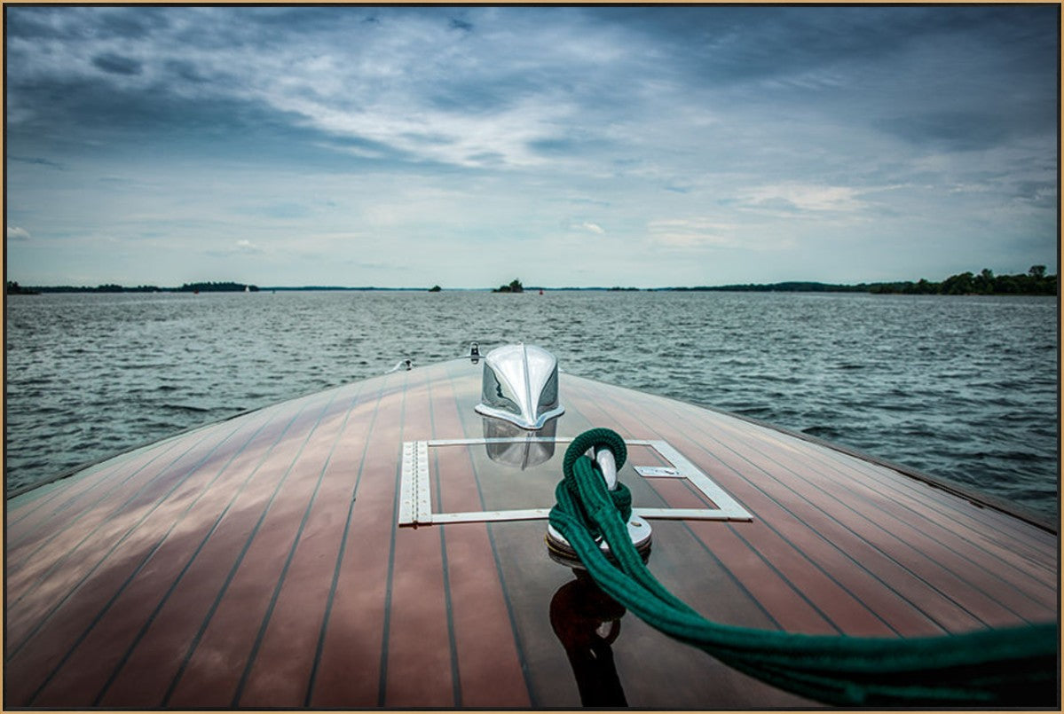 Stormbound Helm 45" x 30" Gold frame