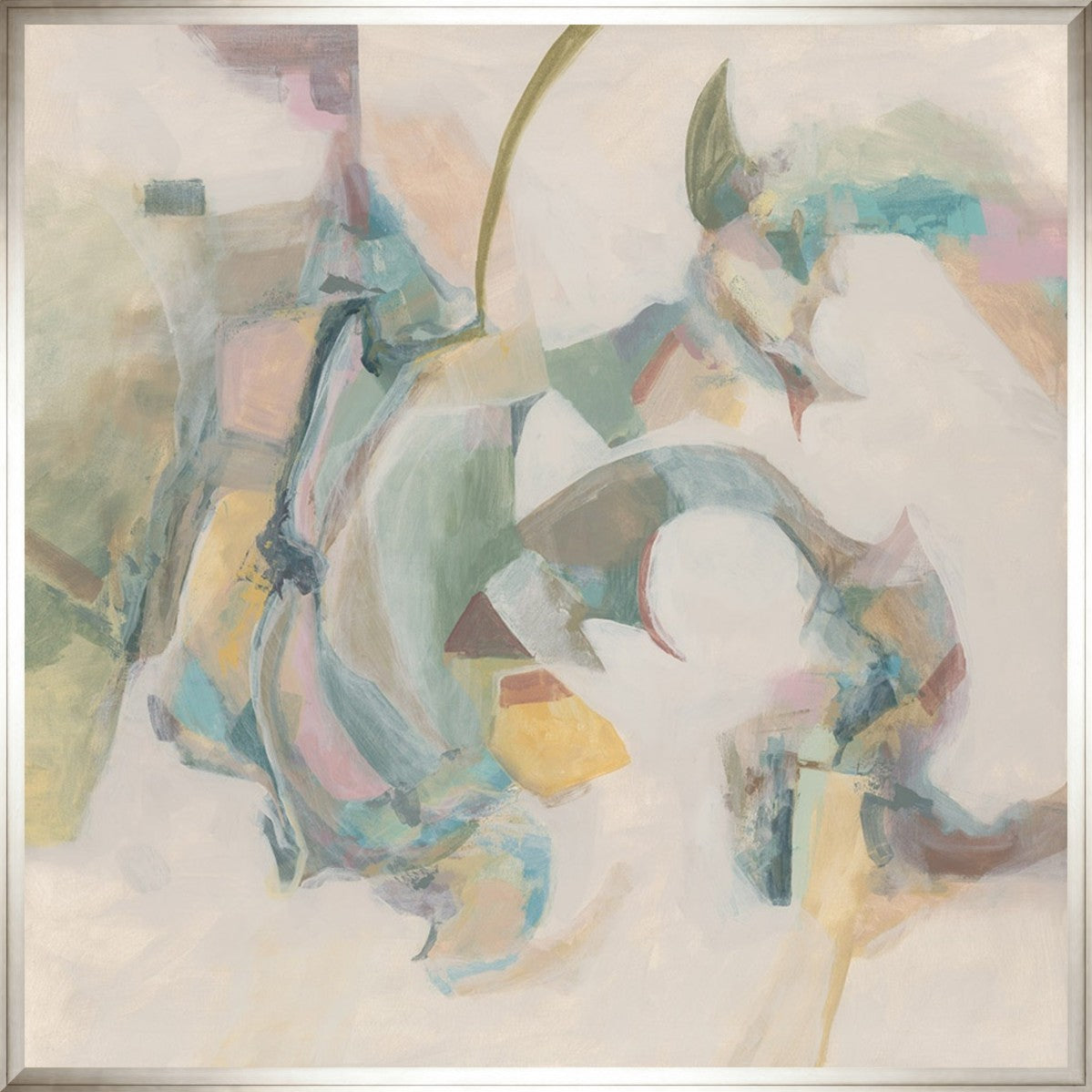 Whispering Current 16" x 16" Silver frame