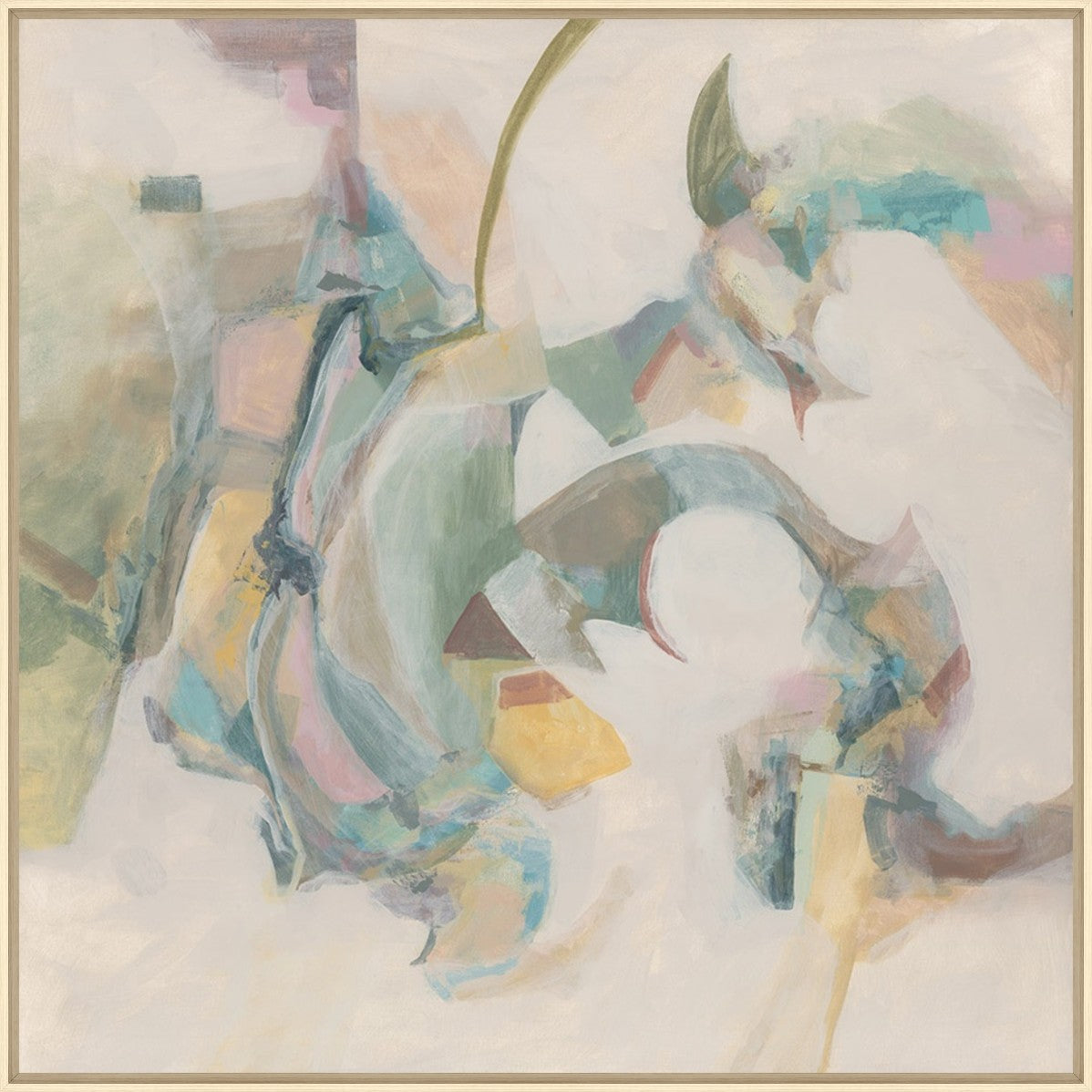 Whispering Current 30" x 30" Wood frame