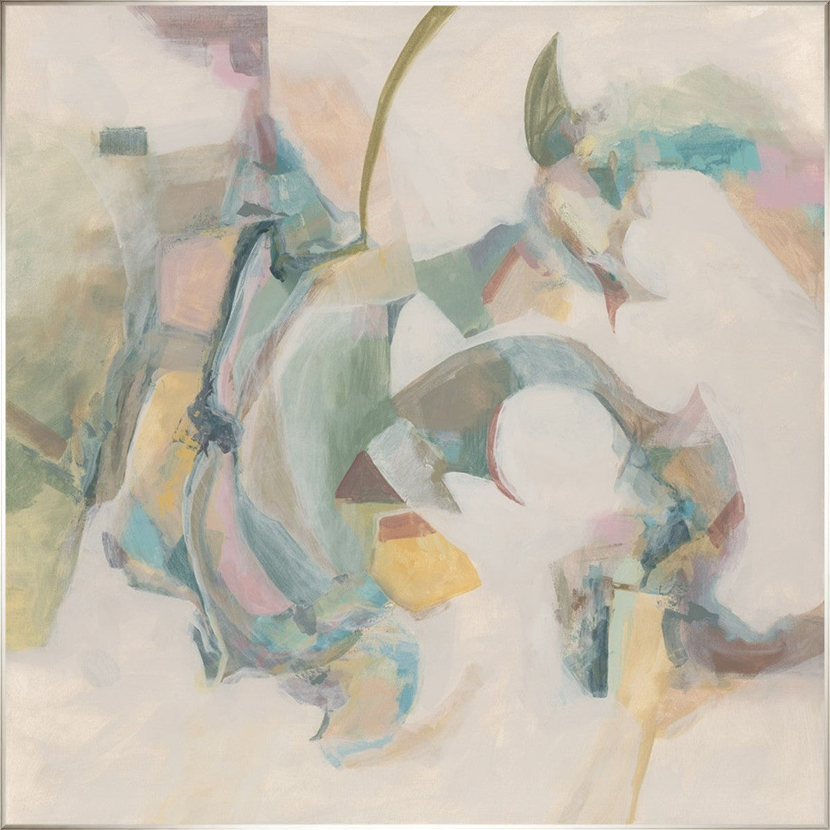 Whispering Current 54" x 54" Silver frame