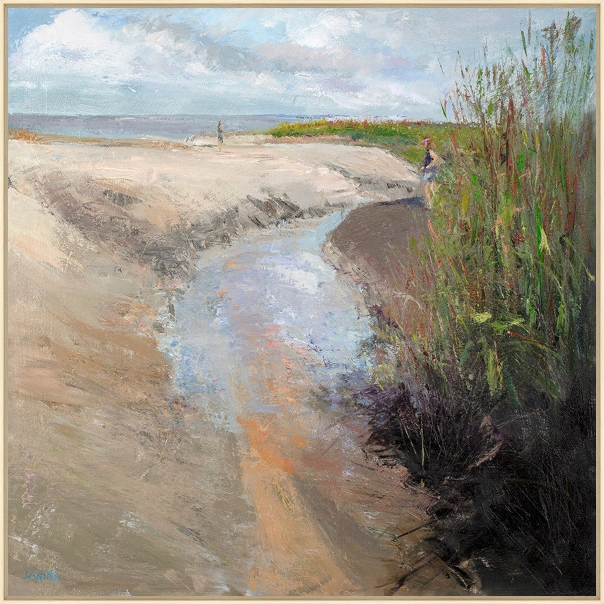Coastal Passage 40" x 40" Wood frame
