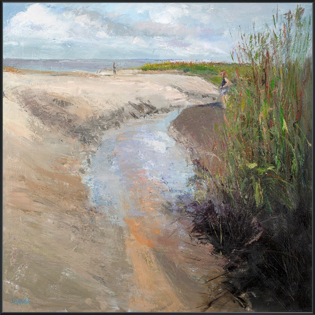 Coastal Passage 40" x 40" Black frame