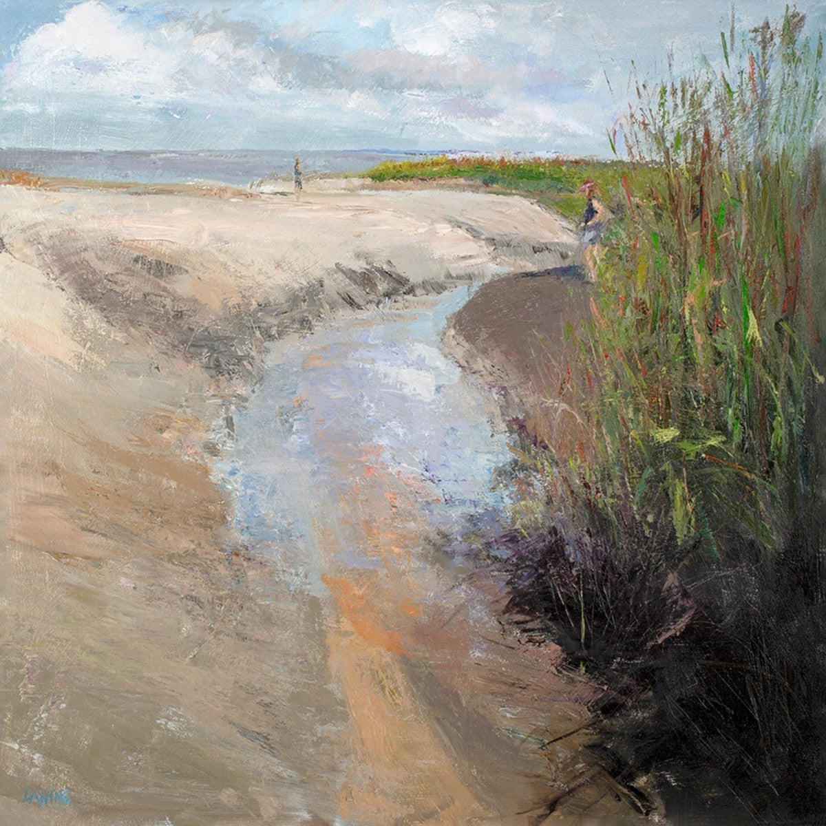 Coastal Passage 40" x 40" Unframed frame