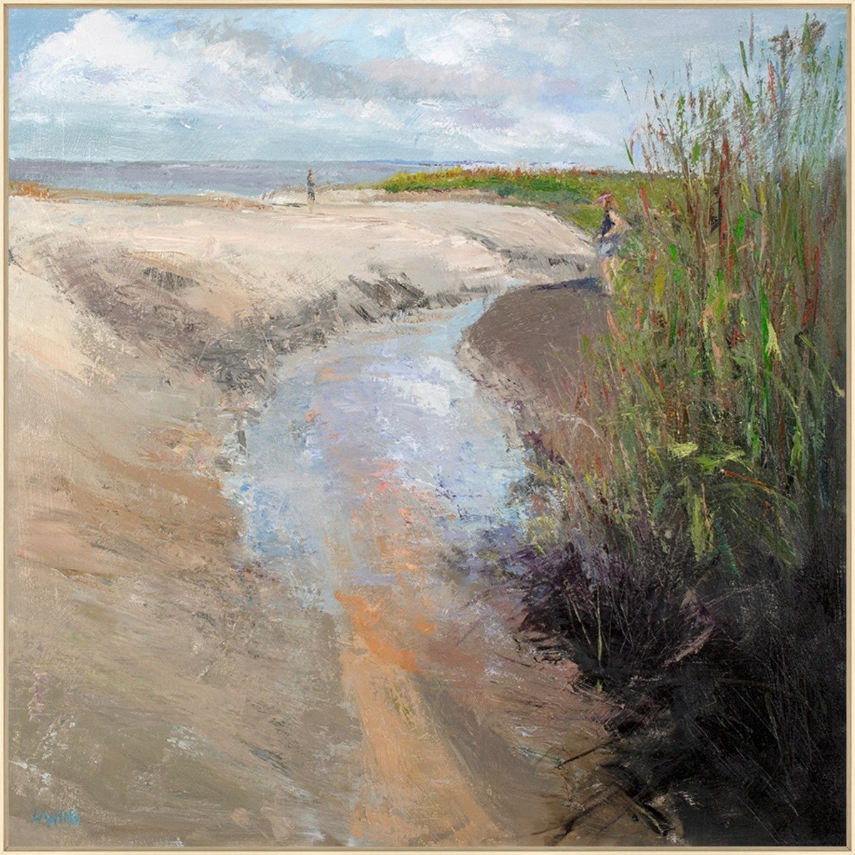 Coastal Passage 54" x 54" Wood frame