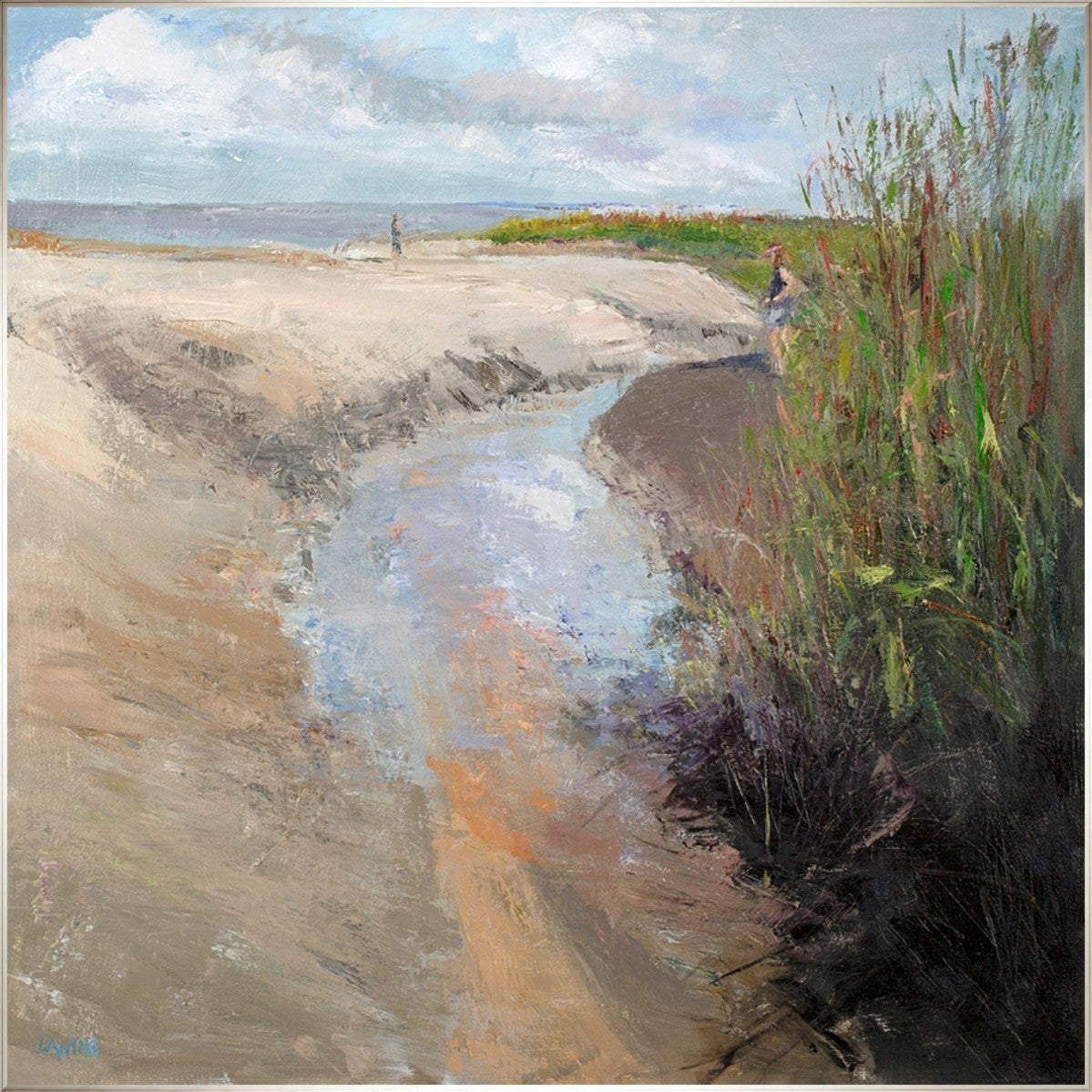 Coastal Passage 54" x 54" Silver frame