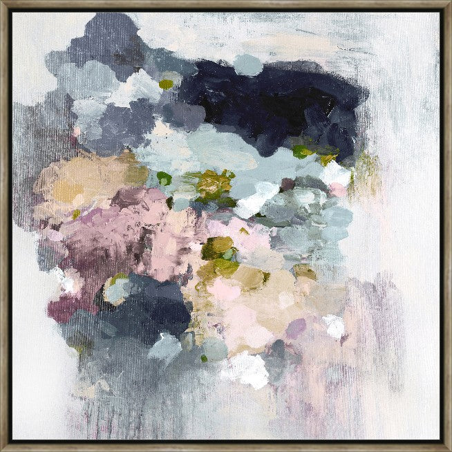 Abstract Harmony, 38" x 38", Gold frame