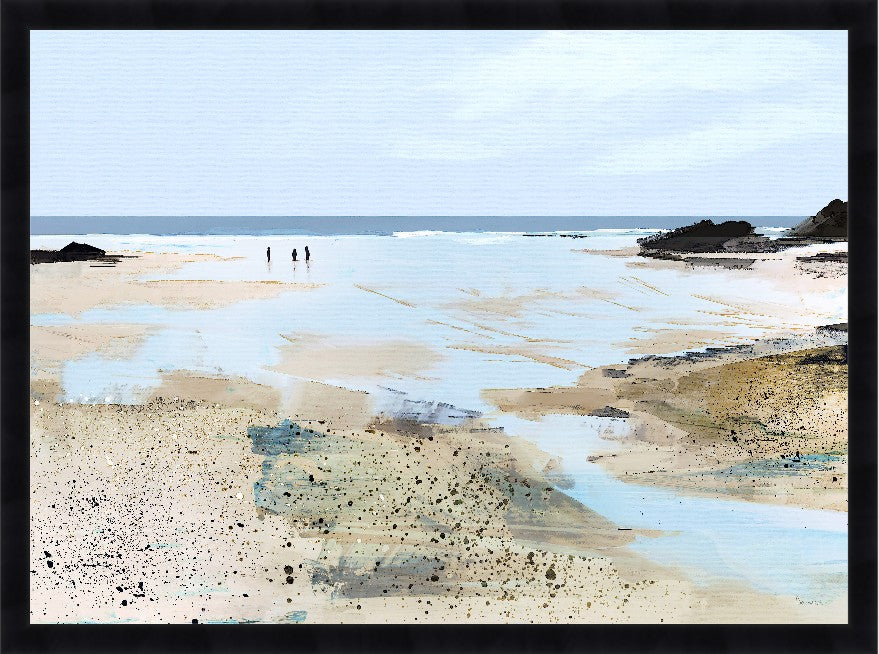 Walk on Water, 48" x 35", Black frame