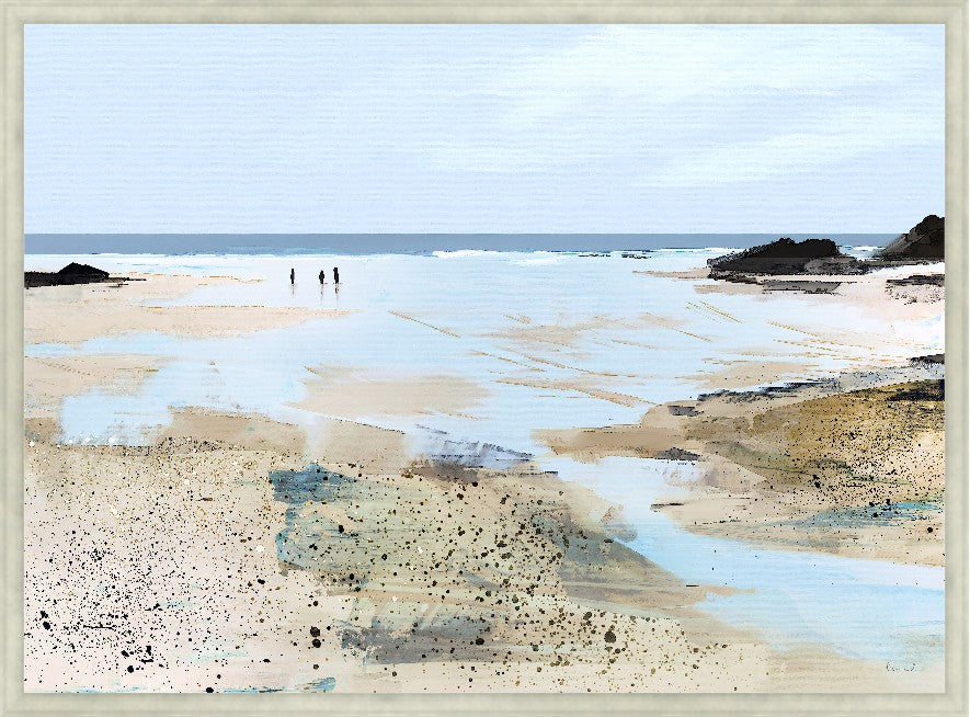 Walk on Water, 48" x 35", Silver frame