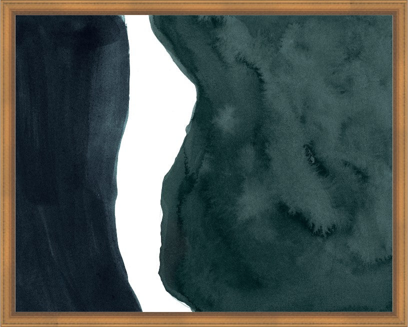 Verdant Echo, 38" x 30", Gold frame