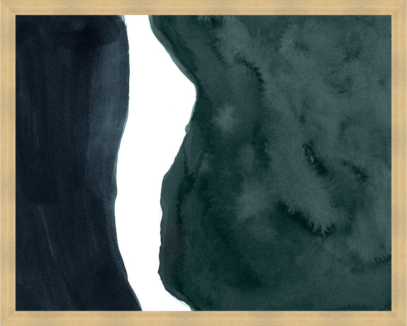 Verdant Echo, 38" x 30", Blonde Maple wood frame